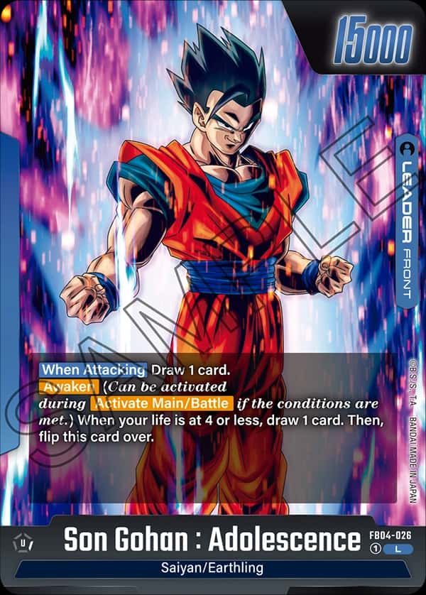 Son Gohan : Adolescence (front)