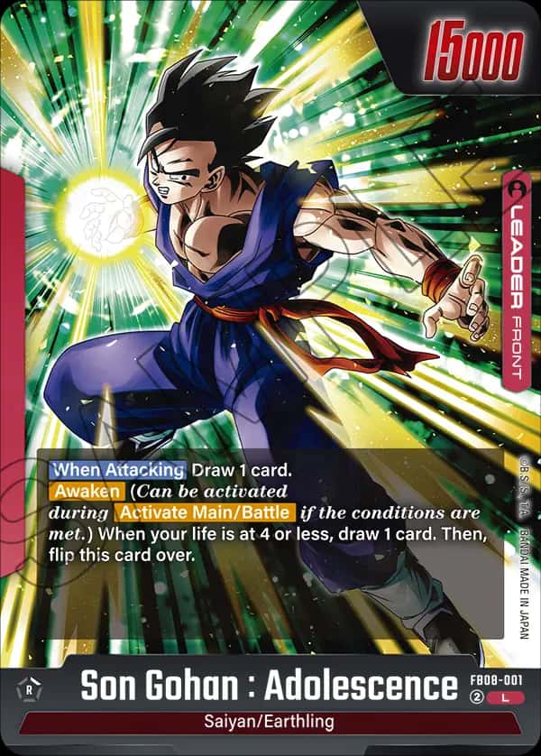 Son Gohan : Adolescence (front)