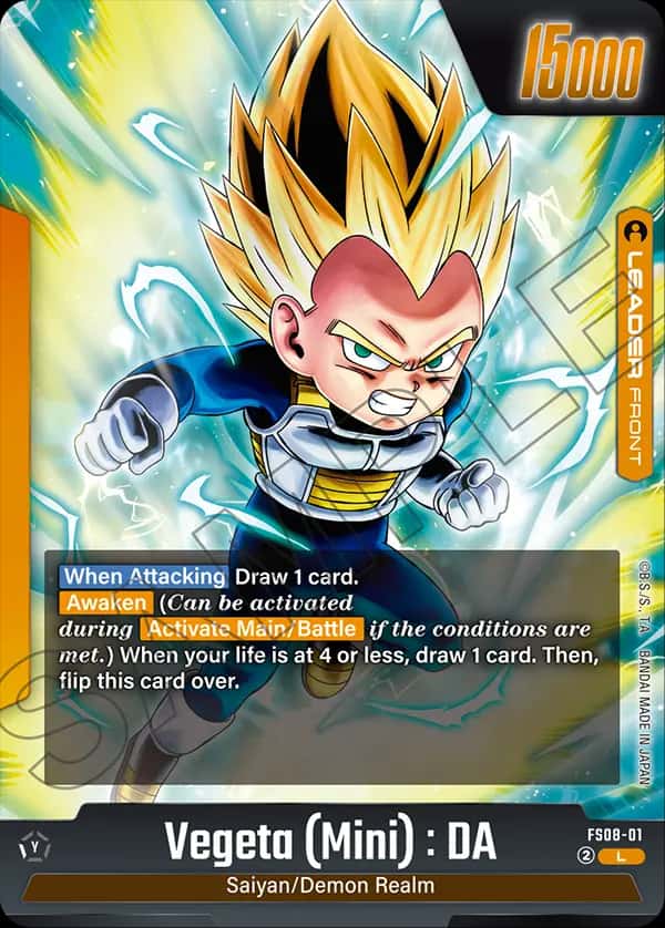 Vegeta (Mini) : DA (front)